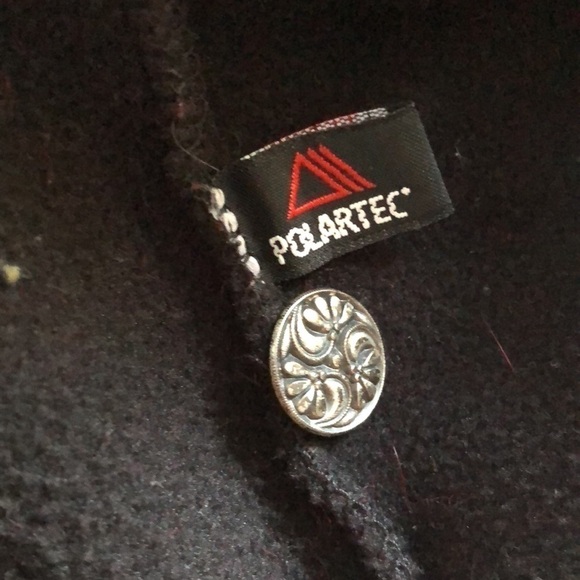 L.L Bean embroidered button Polartec fleece jacket - Picture 5 of 6